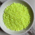 Granular fluorescent brightener plastic particle